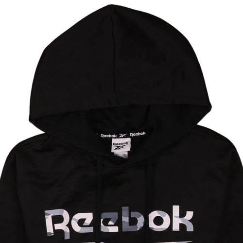 Reebok Men’s Black Pullover Hoodie M Logo Sportswear