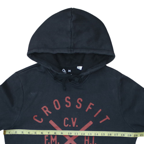 Reebok Men's Black CrossFit Pullover Hoodie M Regular Fit