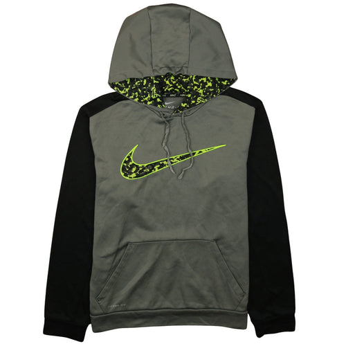Nike Men's Grey Therma-Fit Pullover Hoodie Medium Sportswear