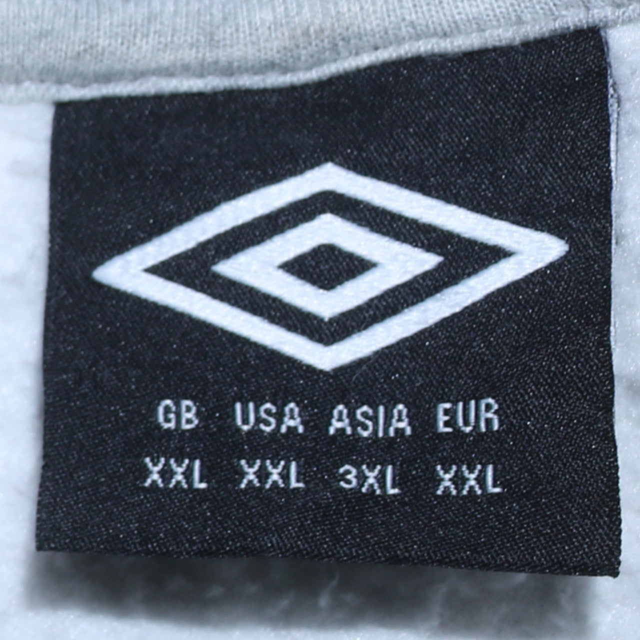 Umbro Mens Grey 2XL Pullover Hoodie Logo Sportswear