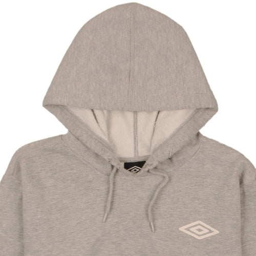 Umbro Mens Grey 2XL Pullover Hoodie Logo Sportswear