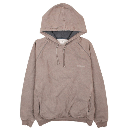 Columbia Men's Brown Pullover Hoodie 2XL Fleece Outdoor Sweatshirt