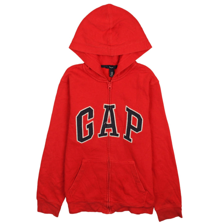 GapKids Boys Red Full Zip Hoodie 13 Years Embroidered Logo