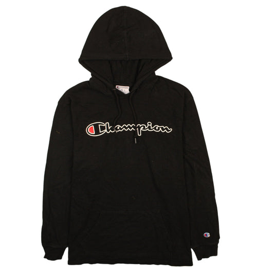 Champion Men's Black XL Pullover Hoodie with Logo