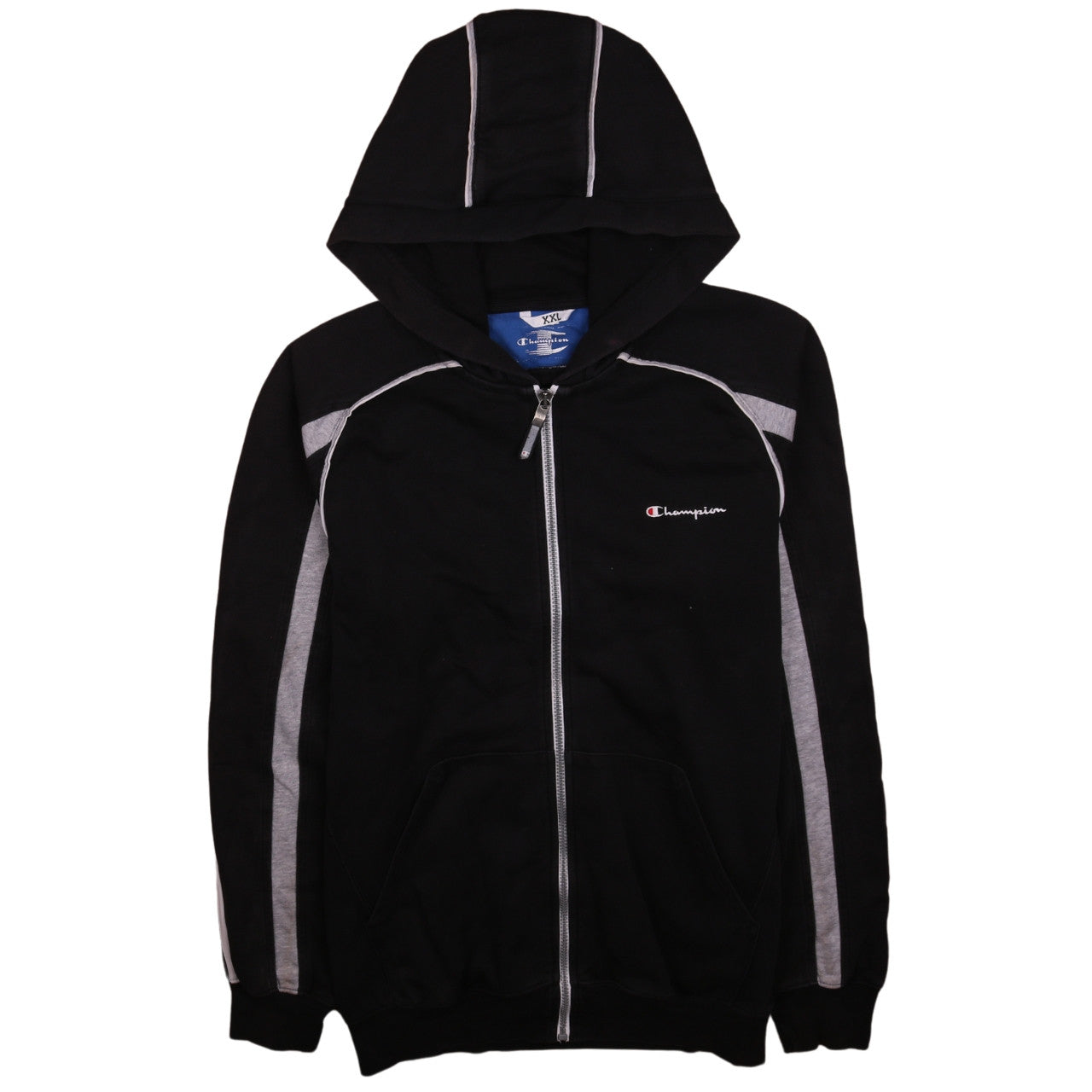 Champion Men's Black 2XL Full Zip Hoodie Sports Style