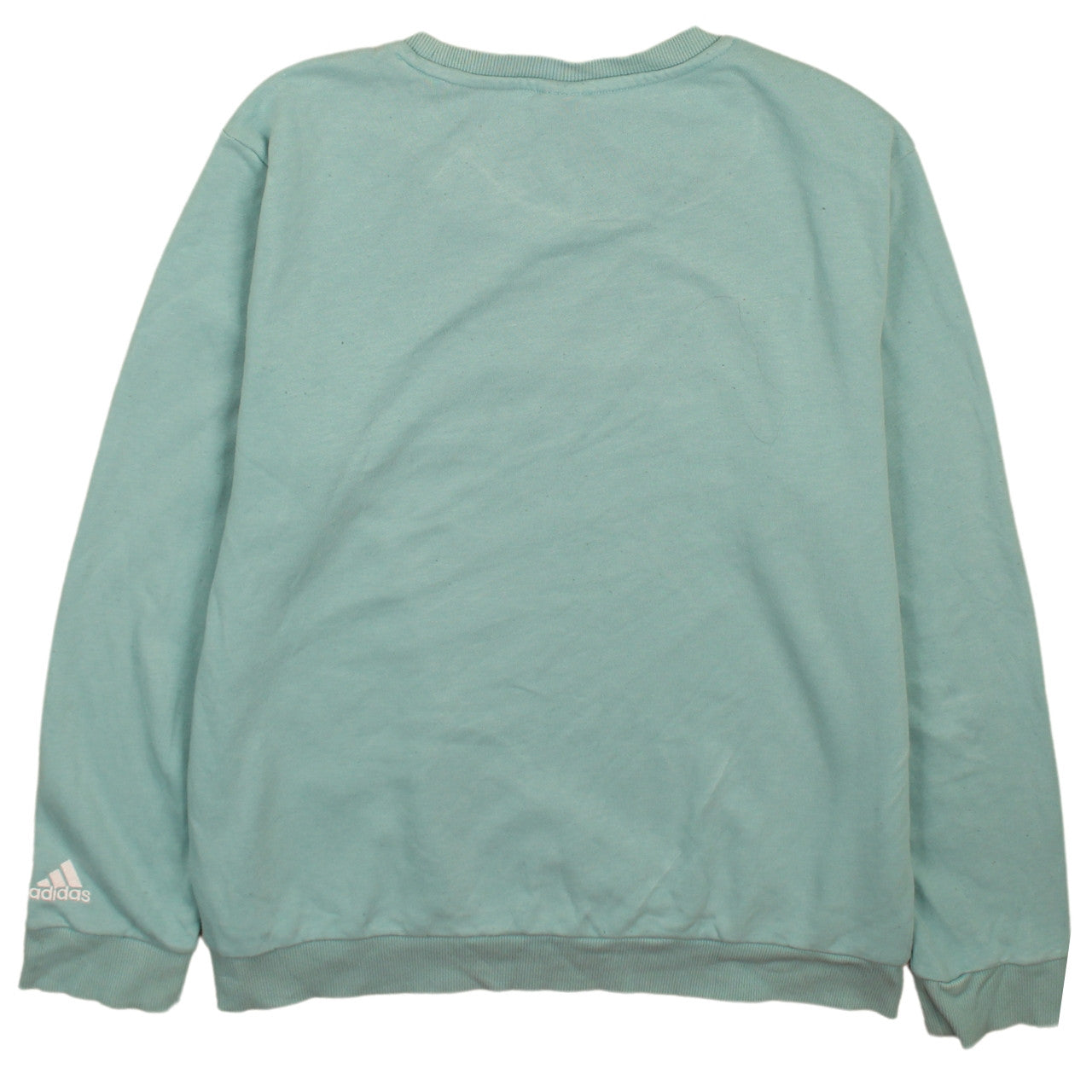 Adidas Women Mint Green Logo Sweatshirt XL 20-22 Crew Neck Pullover