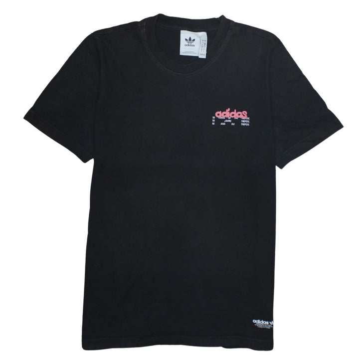 Adidas Men's Black Trefoil 50 Years Graphic Cotton T-Shirt Size S