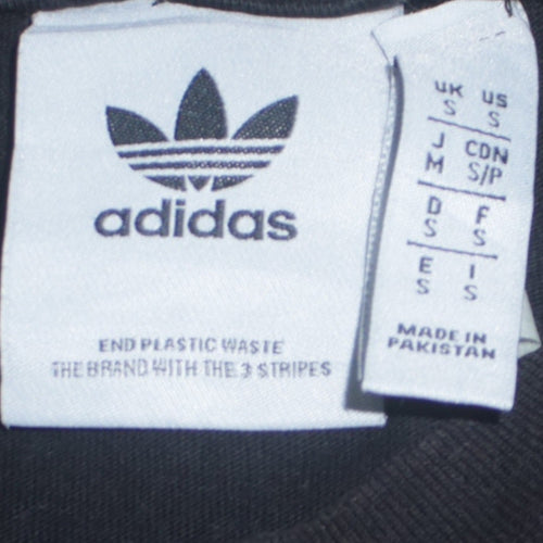 Adidas Men's Black Trefoil 50 Years Graphic Cotton T-Shirt Size S