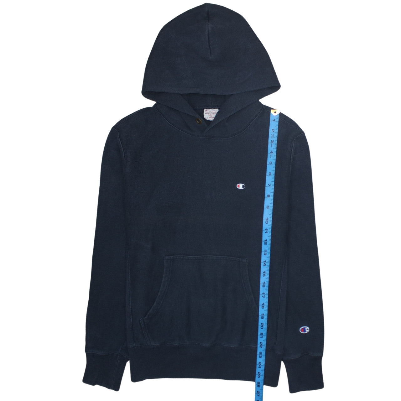 Champion Men's Blue Reverse Weave Pullover Hoodie Size L
