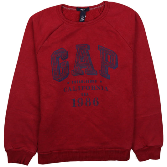 Gap Kids Boys Red Graphic Print Crew Neck Sweatshirt 12 Years