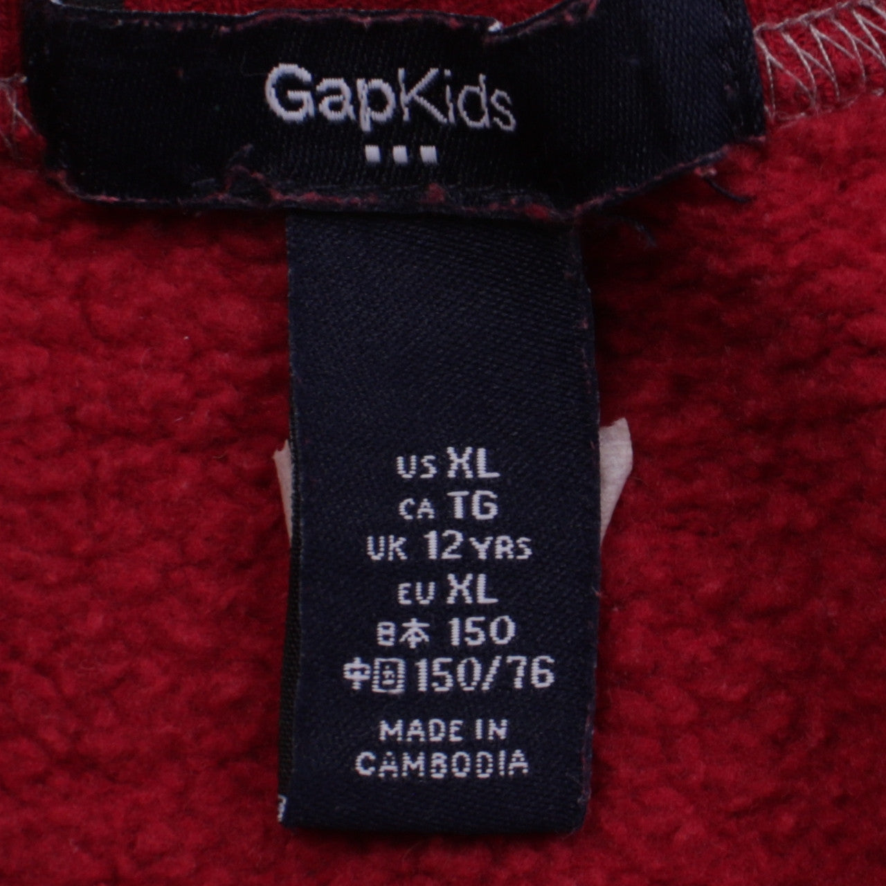 Gap Kids Boys Red Graphic Print Crew Neck Sweatshirt 12 Years