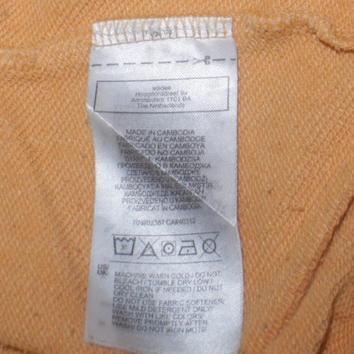 Adidas Women’s Beige Pullover Hoodie XS Relaxed Fit Cotton Blend
