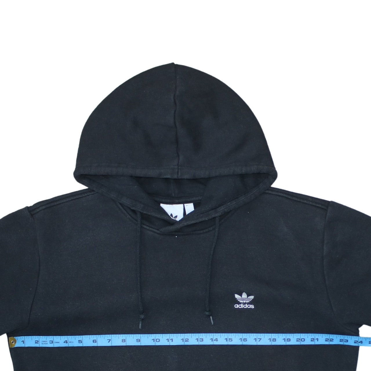 Adidas Men Black Pullover Hoodie Size L Fleece Sportswear