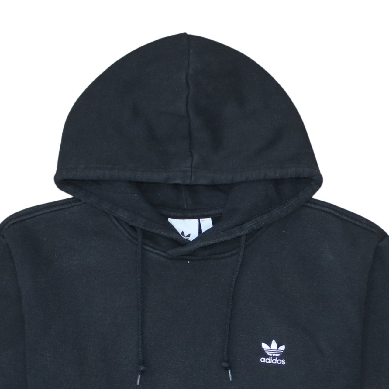 Adidas Men Black Pullover Hoodie Size L Fleece Sportswear