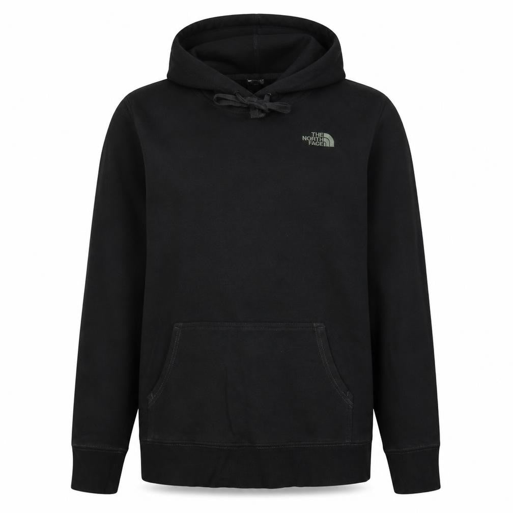 Front view of The North Face women’s black xl pullover hoodie sweatshirt