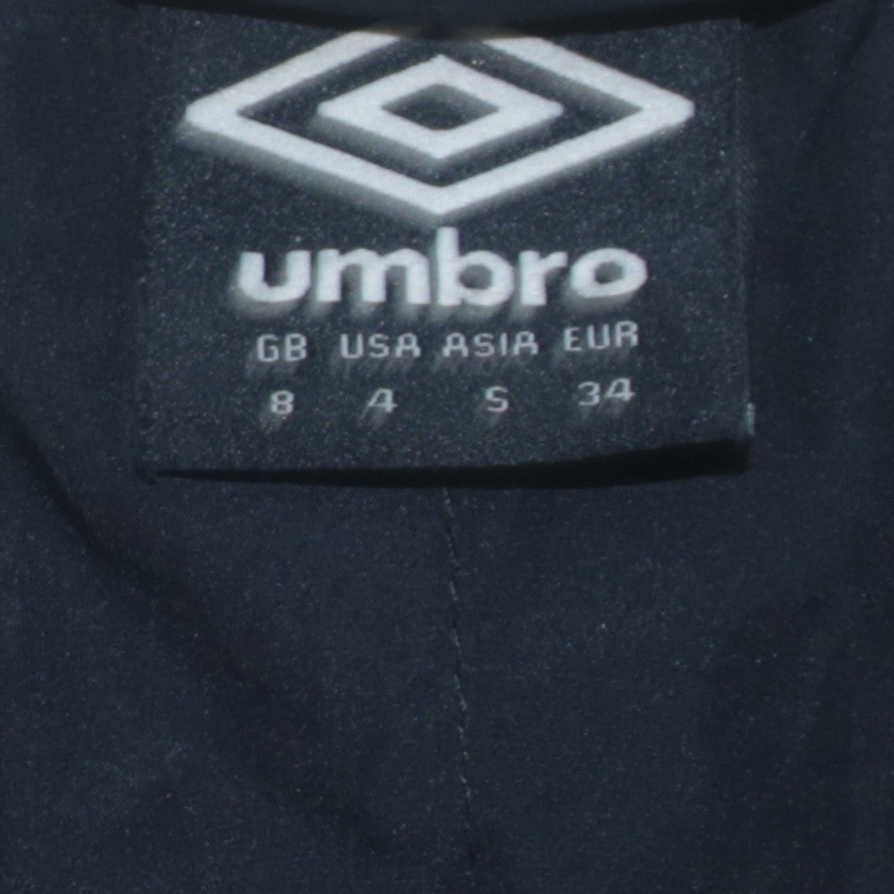 Umbro Women's Black Softshell Waistcoat Size 8 Sleeveless Zip Vest