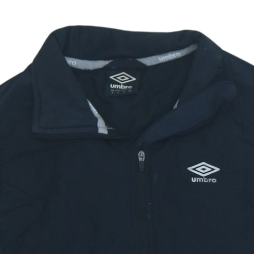 Umbro Women's Black Softshell Waistcoat Size 8 Sleeveless Zip Vest