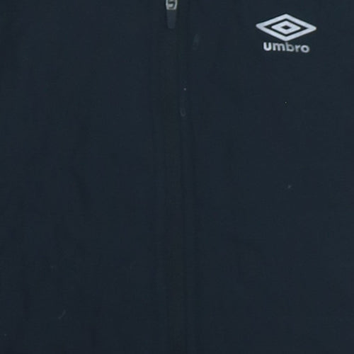 Umbro Women's Black Softshell Waistcoat Size 8 Sleeveless Zip Vest