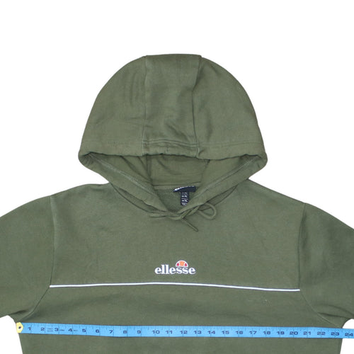 Ellesse Men's Green Pullover Hoodie XL Logo Fleece Sweatshirt