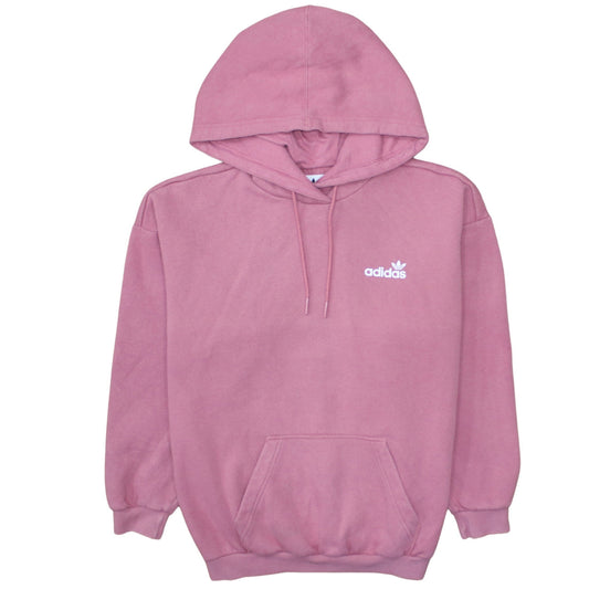 Adidas Womens Pink Pullover Hoodie XS Cotton Blend Casual