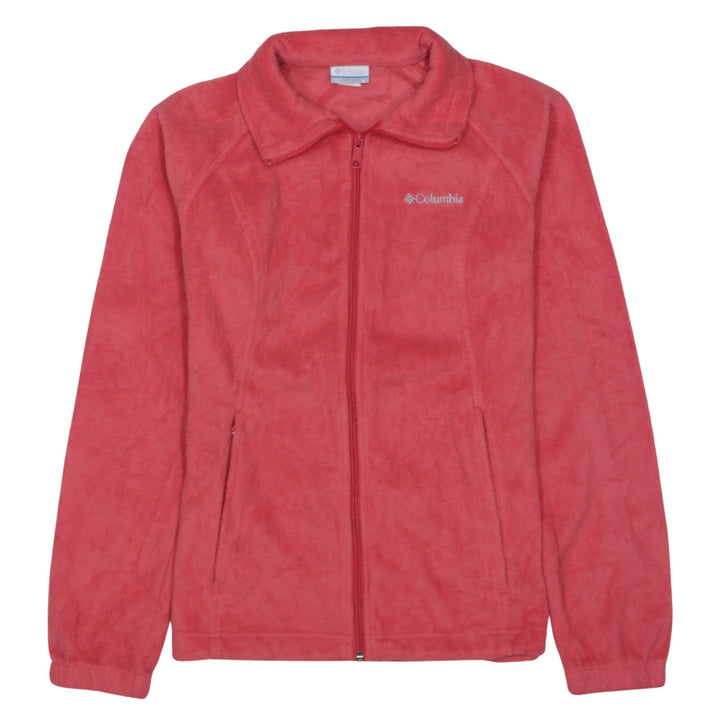Columbia Womens Pink Fleece Full Zip Jacket Size M