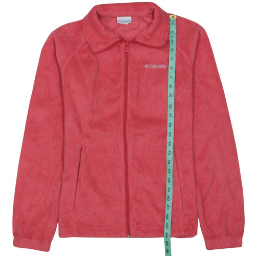 Columbia Womens Pink Fleece Full Zip Jacket Size M