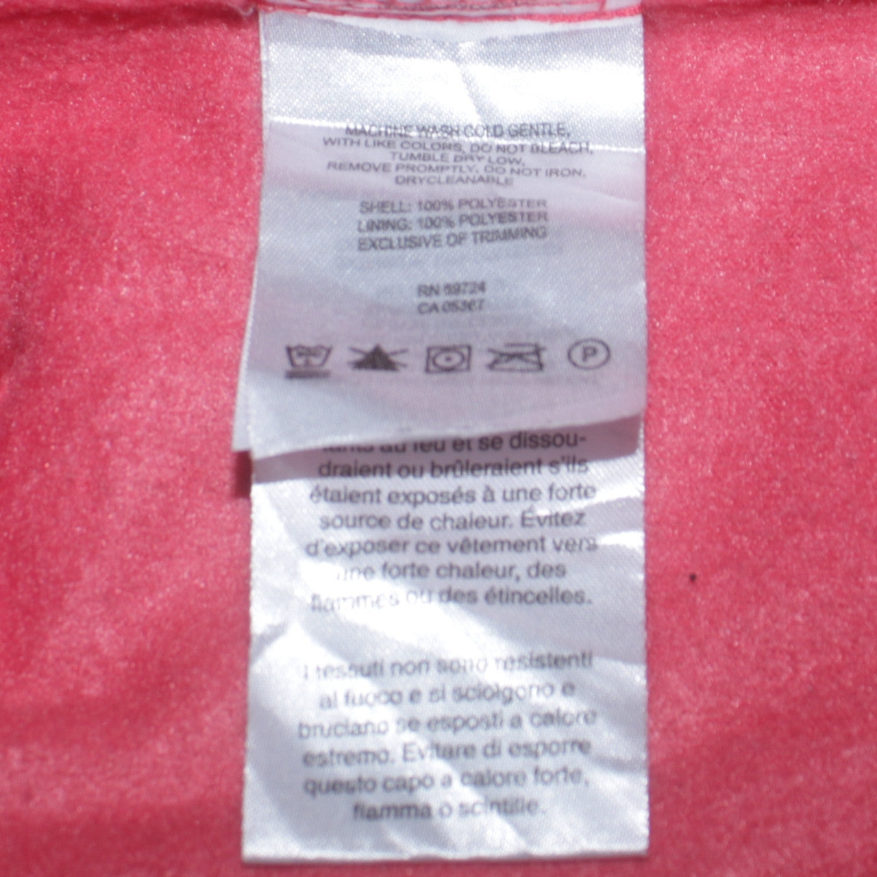 Columbia Womens Pink Fleece Full Zip Jacket Size M