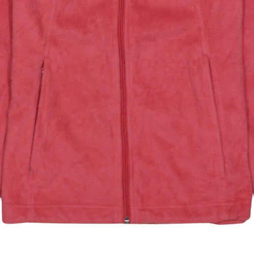 Columbia Womens Pink Fleece Full Zip Jacket Size M