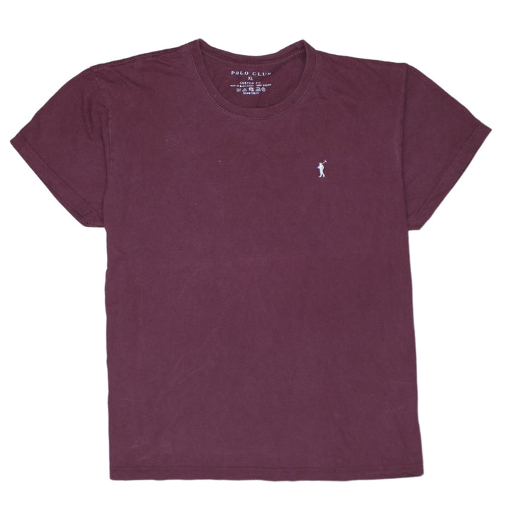 Polo Club Men's Brown XL Custom Fit Cotton Short Sleeve T-Shirt