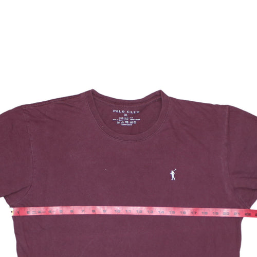 Polo Club Men's Brown XL Custom Fit Cotton Short Sleeve T-Shirt