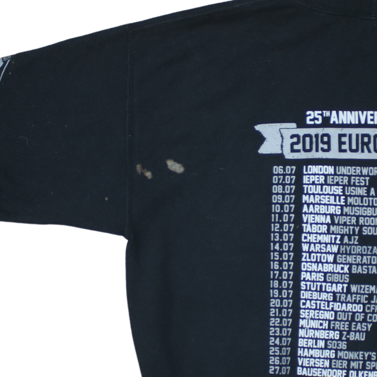 Gildan Men's Black H2O 2019 Tour Pullover Hoodie Size L