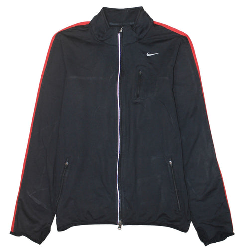Nike Men's Black Full Zip Dri-Fit Sweatshirt Size M Athletic Jacket