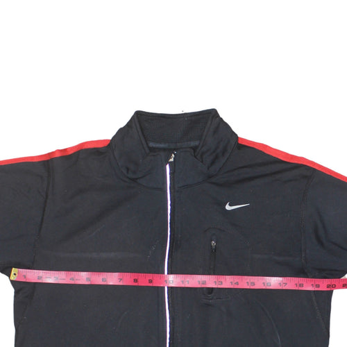Nike Men's Black Full Zip Dri-Fit Sweatshirt Size M Athletic Jacket