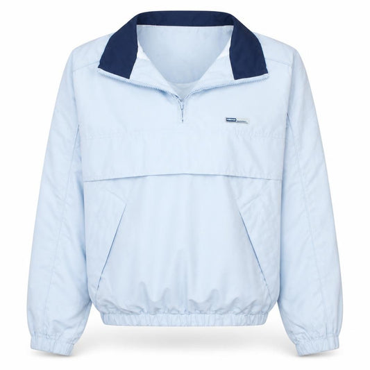 Front view of HEAD Women's Blue, size 12, Half Zip Windbreaker Jacket