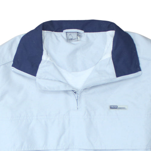 HEAD Women's Blue Size 12 Half Zip Windbreaker Jacket