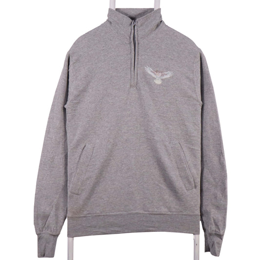 Champion Men’s Grey 1/4 Zip Fleece Sweatshirt Size S Regular Fit