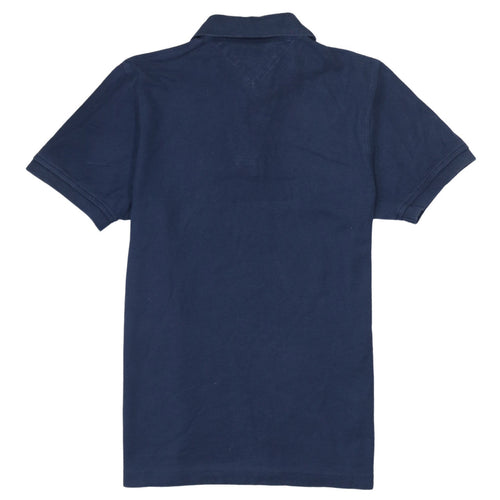 Tommy Hilfiger Men Blue Classic Fit Cotton Polo Shirt Size S
