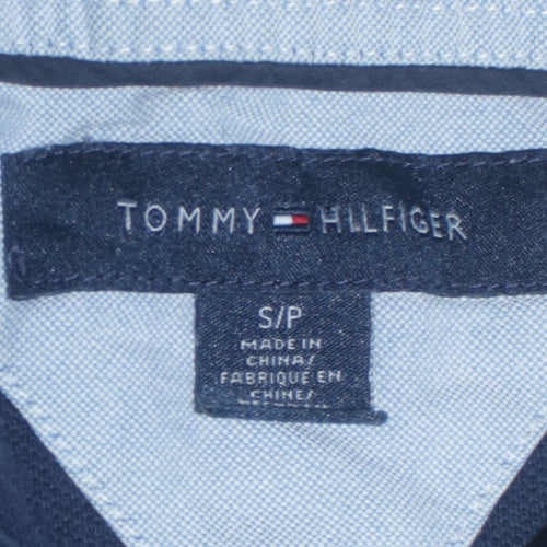 Tommy Hilfiger Men Blue Classic Fit Cotton Polo Shirt Size S