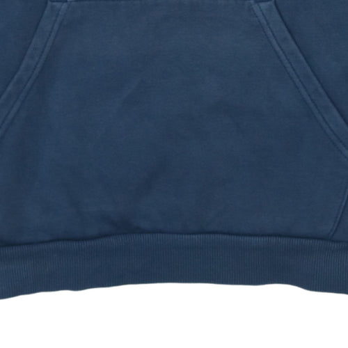 Puma Boys Blue Pullover Hoodie 13-14Y 164cm Logo Print Cotton Blend