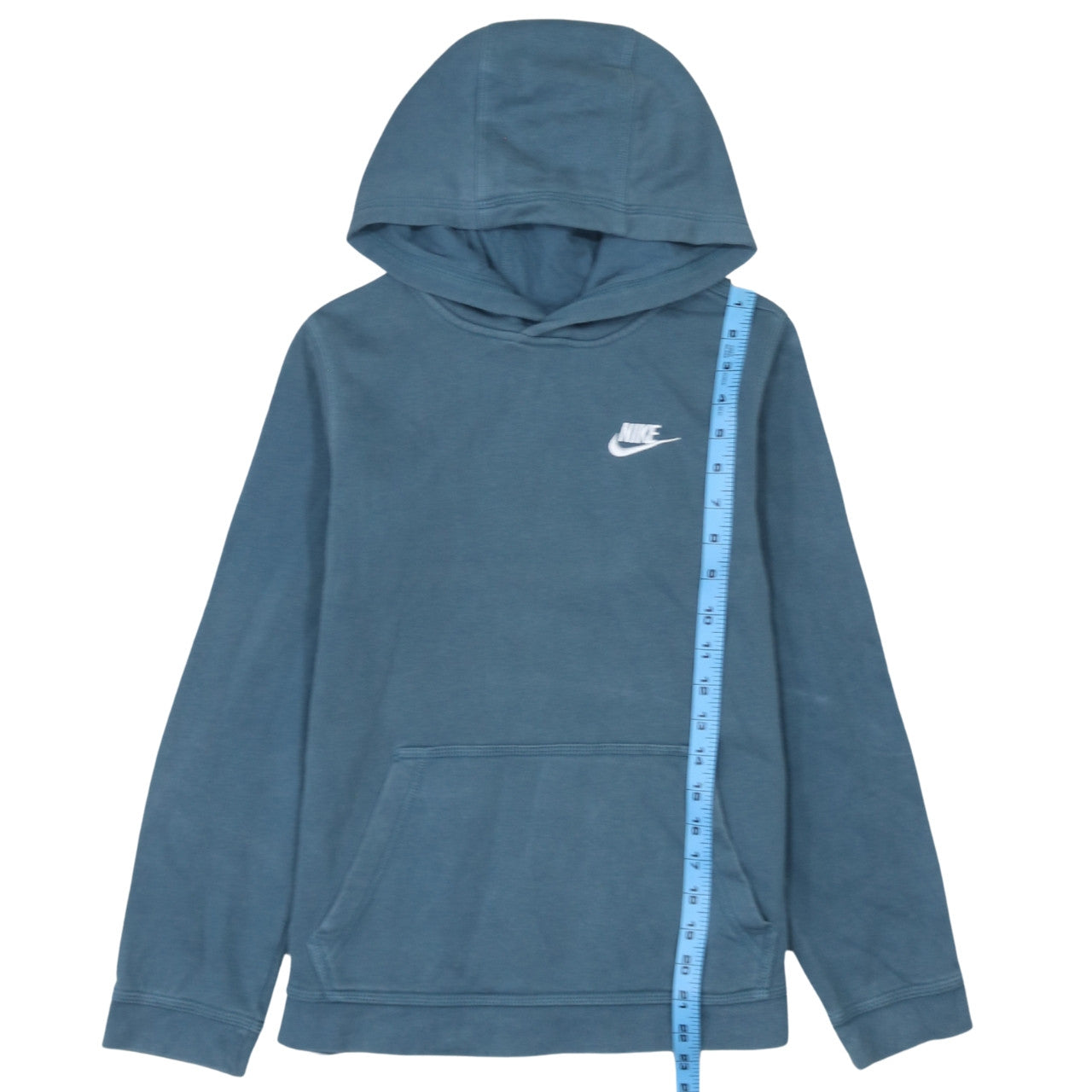 Nike Boys Blue Pullover Hoodie L 147-158cm Cotton Fleece Casual