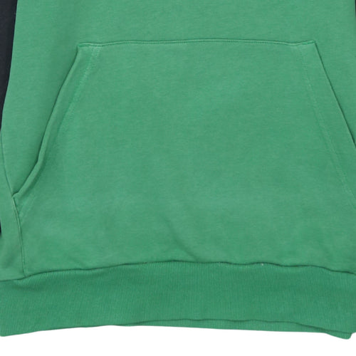 Adidas Boys Green & Black Pullover Hoodie Size 15-16 Years Regular Fit