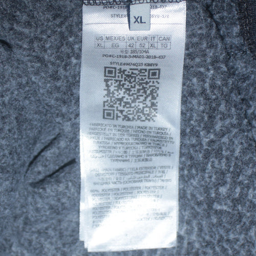 Guess Men Grey XL Pullover Sweatshirt Logo Embroidered Crew Neck
