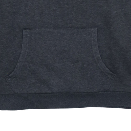 Guess Men Grey XL Pullover Sweatshirt Logo Embroidered Crew Neck