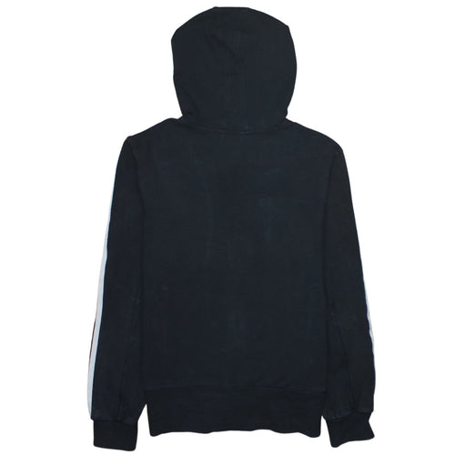 Adidas Women Black Full Zip Hoodie Size 16 Classic Sportswear