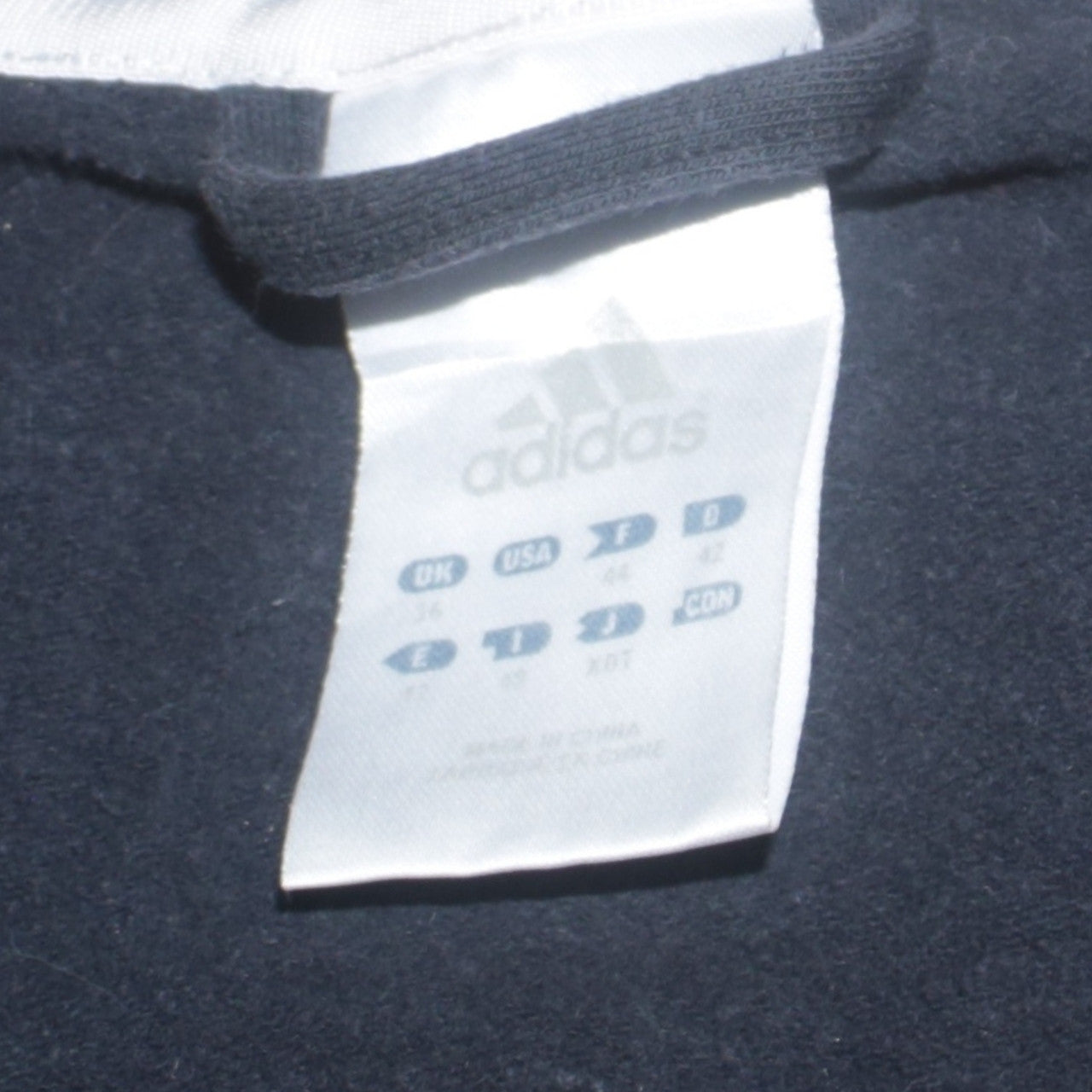 Adidas Women Black Full Zip Hoodie Size 16 Classic Sportswear