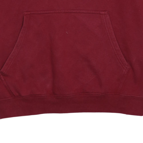 Champion Men's Red Pullover Hoodie 2XL Graphic Logo Sweatshirt
