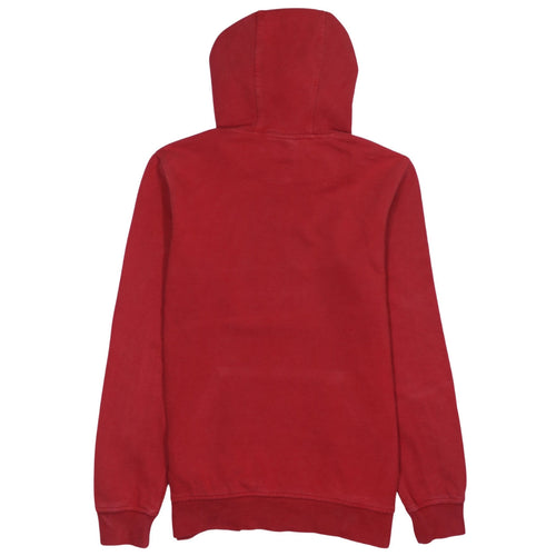 Helly Hansen Men's Red Pullover Hoodie Size S Logo Fleece