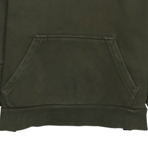 Adidas Mens Green Pullover Hoodie Small Logo Sportswear