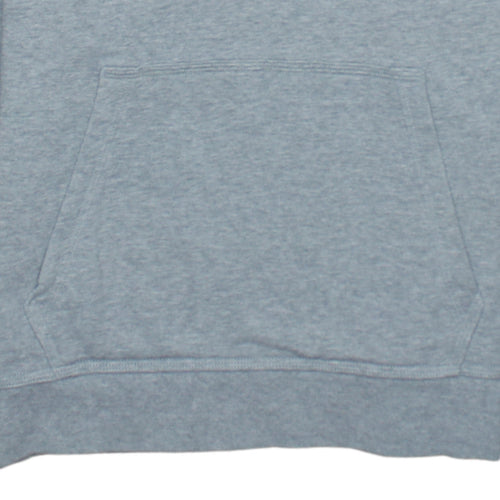 Nike Men's Grey Pullover Hoodie Small Logo Sports Sweatshirt
