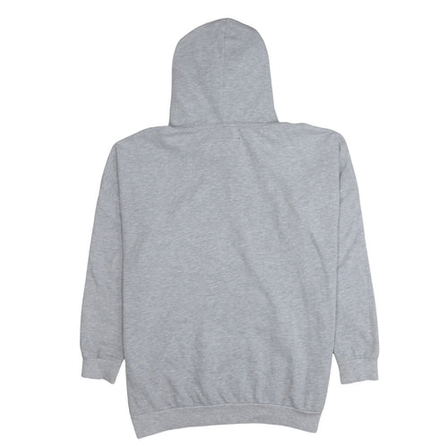 Superdry Women Grey Glitter Logo Pullover Hoodie Size 12 UK Medium
